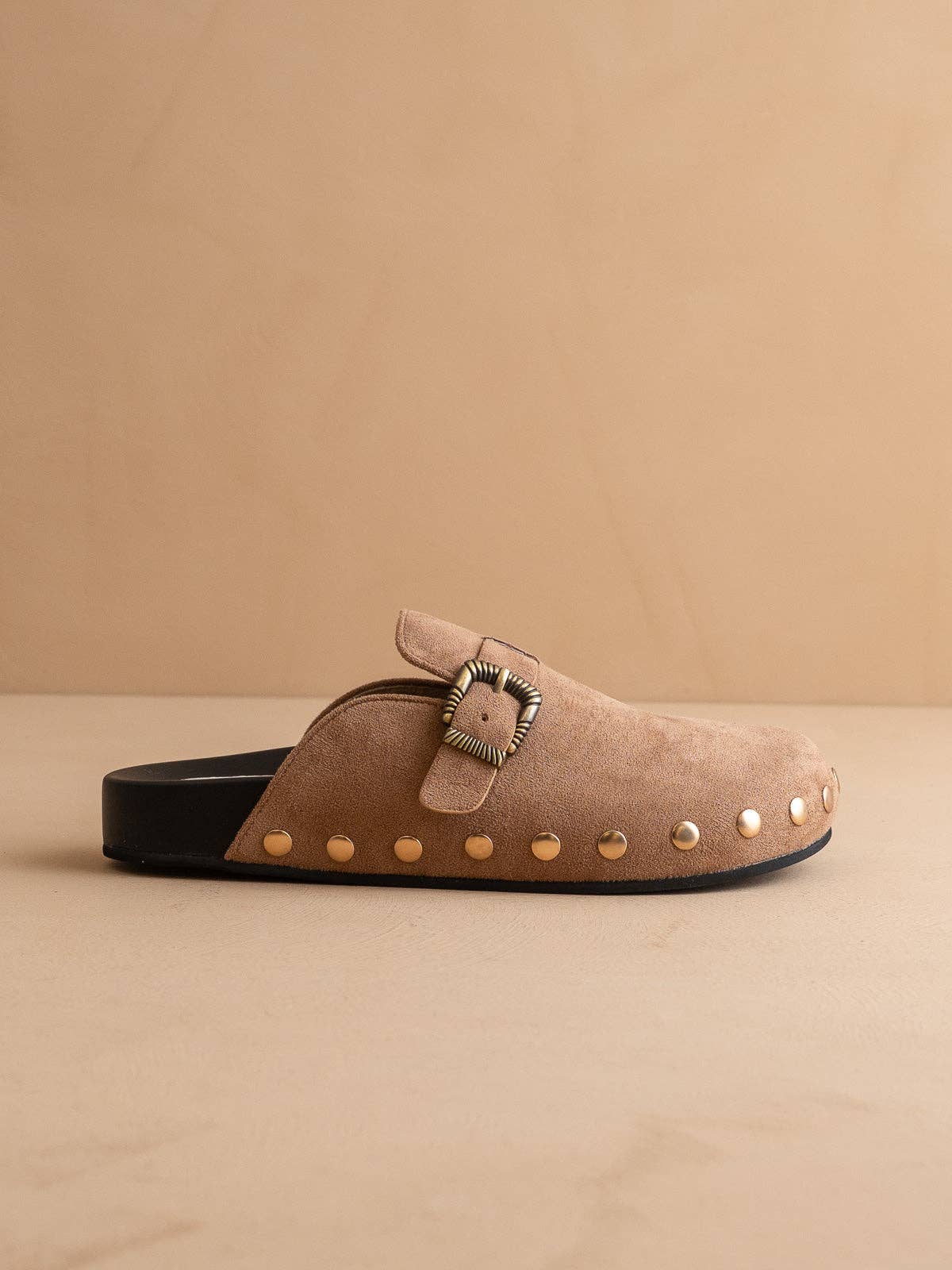 Studded Buckle Clog