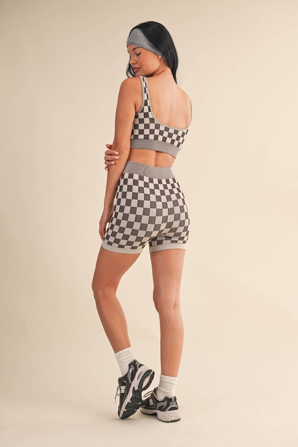 Checkmate Cropped Two Piece Set