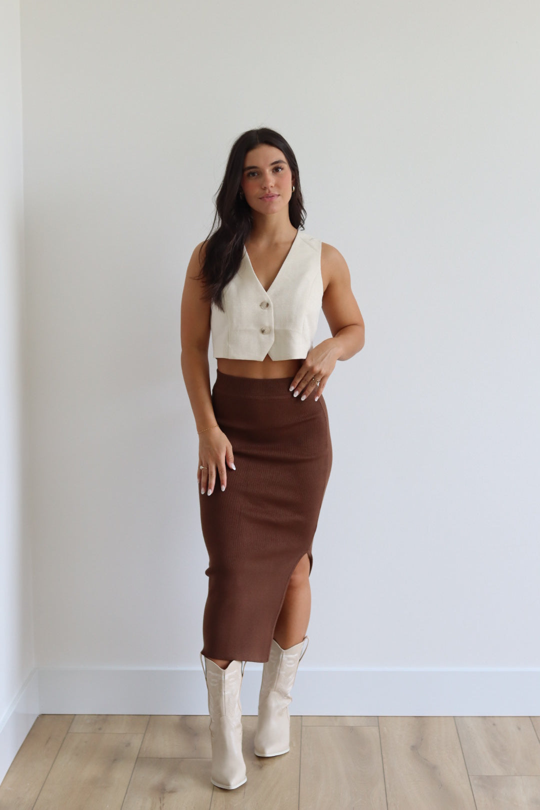 Knit Midi Skirt